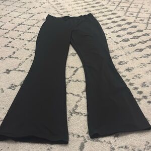 Black flare leggings